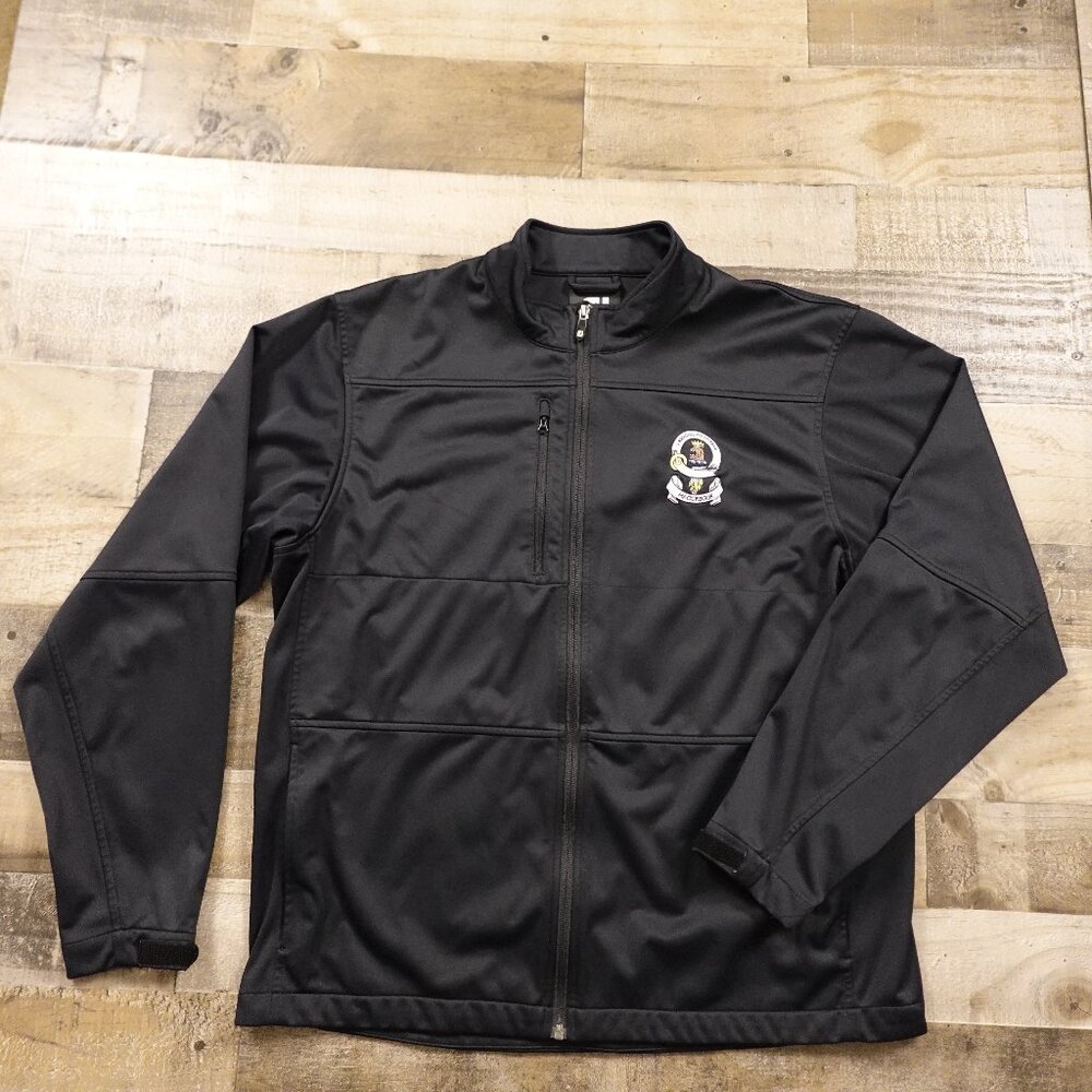 Footjoy full zip softshell jacket men's large black Macgregor golf
